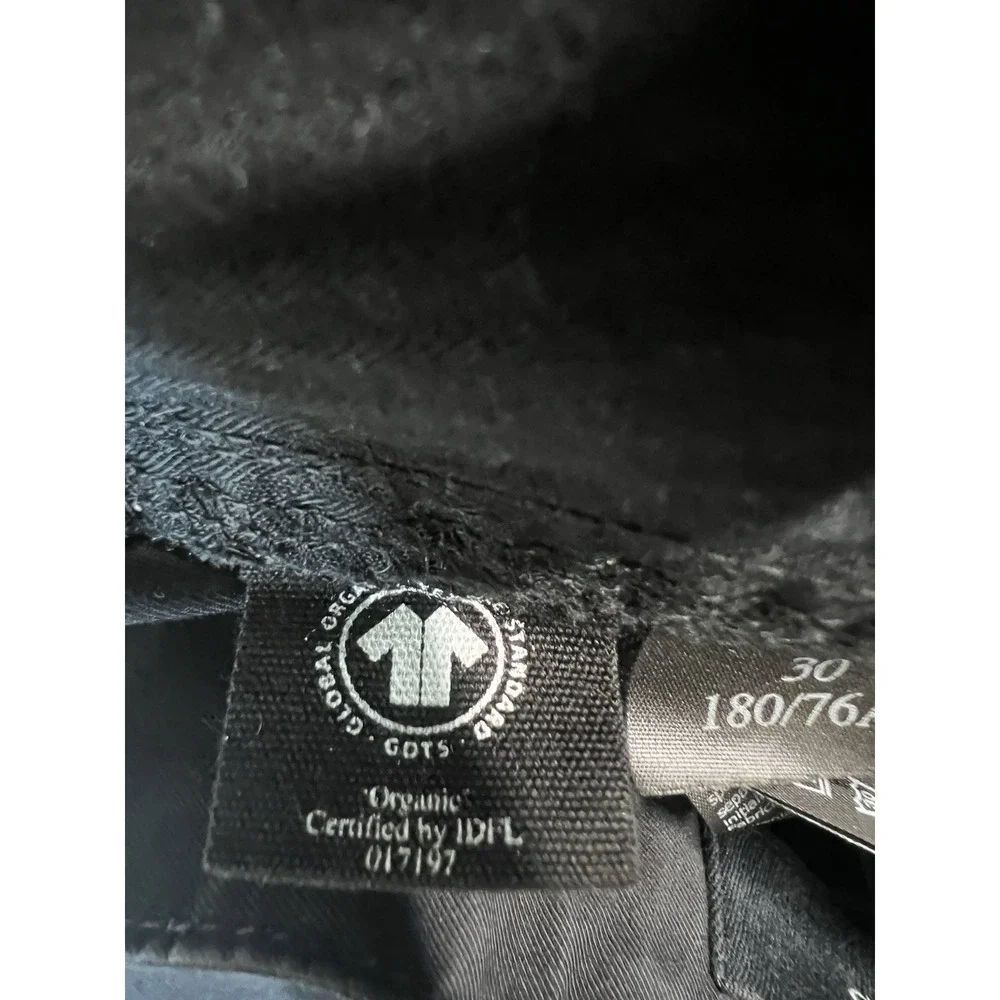 AllSaints Jovi Trouser Mens 30 Black Organic Cotton Loose Fit Pants SKU 0054